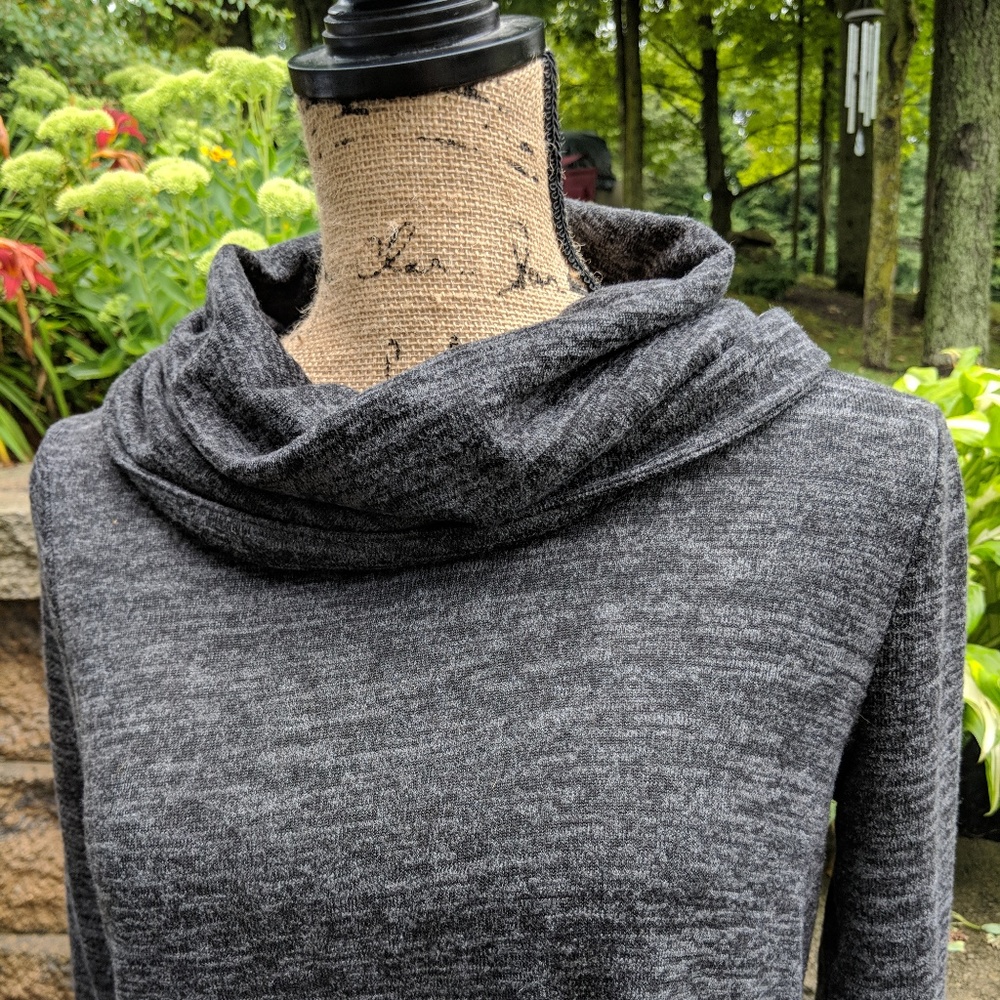 Grey sweater dress